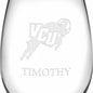 VCU Stemless Wine Glasses Made in the USA Shot #3