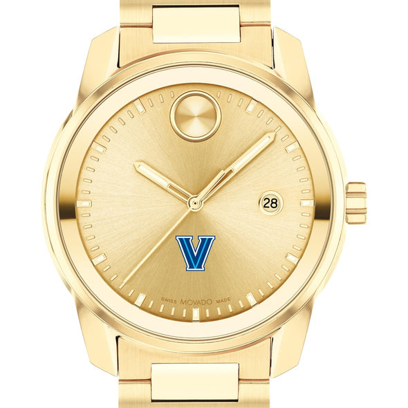 Villanova University Men&#39;s Movado BOLD Gold with Date Window Shot #1