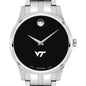 Virginia Tech Men's Movado Collection Stainless Steel Watch with Black Dial Shot #1