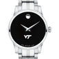 Virginia Tech Women's Movado Stainless Steel Watch with Black Dial Shot #1