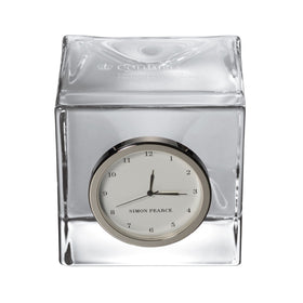 VP&amp;S Glass Desk Clock by Simon Pearce Shot #1