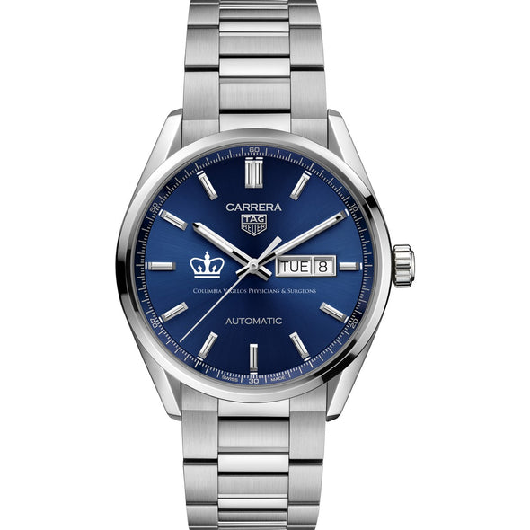 VP&amp;S Men&#39;s TAG Heuer Carrera with Blue Dial &amp; Day-Date Window Shot #2