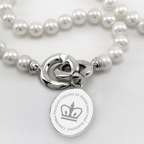 VP&amp;S Pearl Necklace with Sterling Silver Charm Shot #2