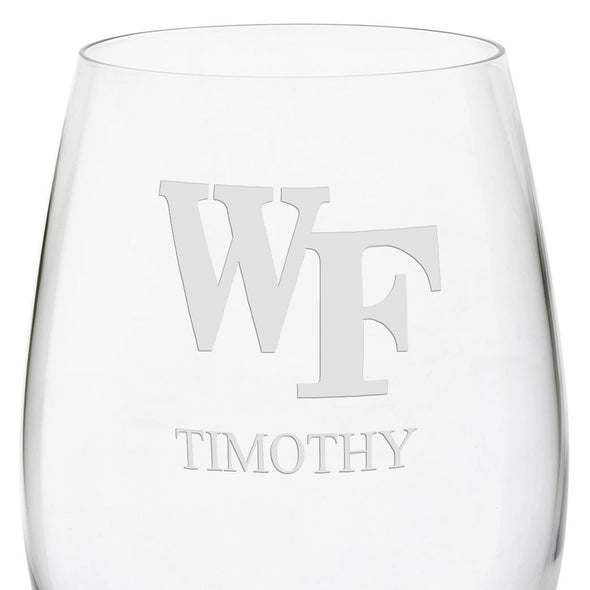 Wake Forest Red Wine Glasses Shot #3