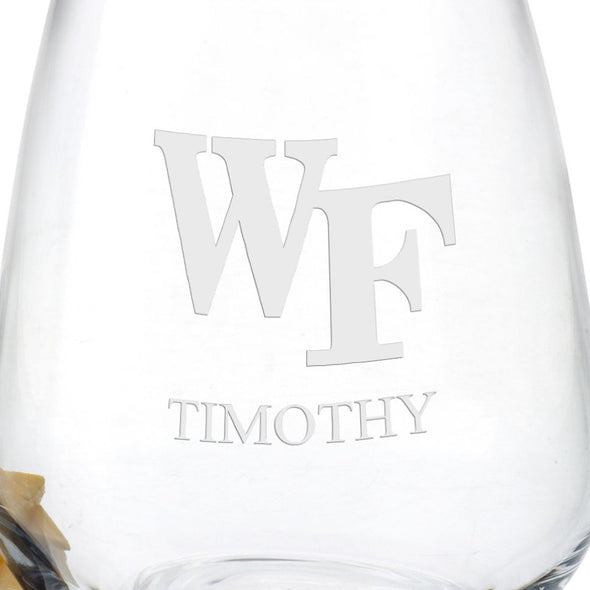 Wake Forest Stemless Wine Glasses Shot #3