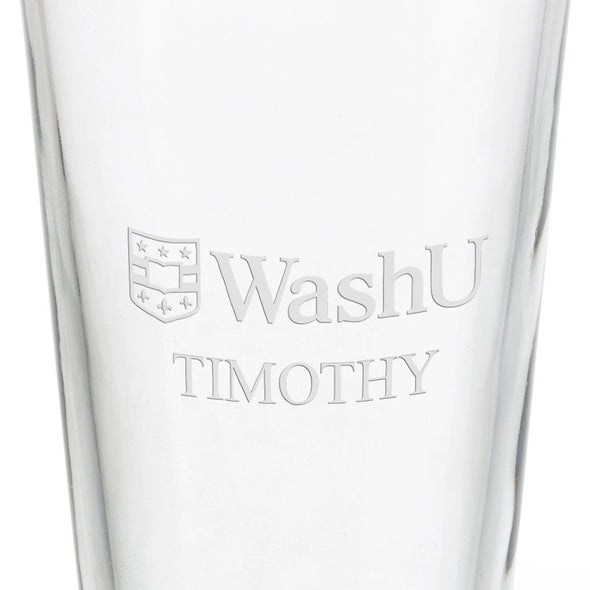 Washington University in St. Louis 16 oz Pint Glass Shot #3