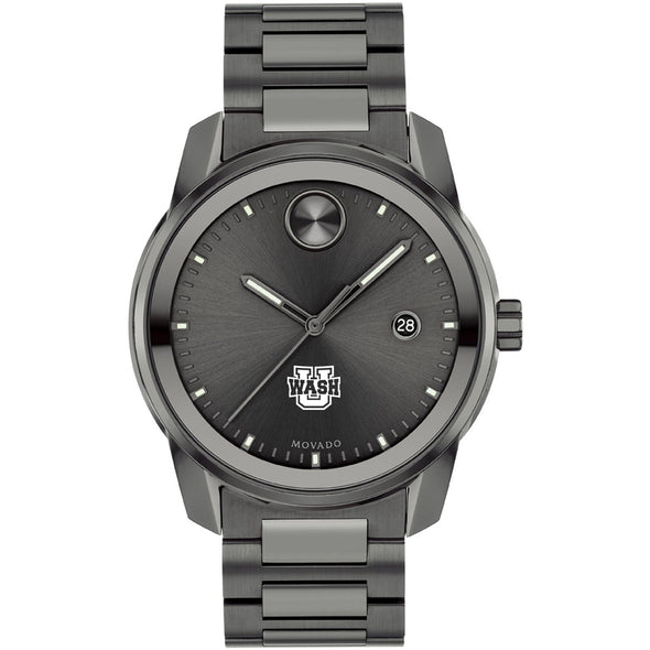 Washington University in St. Louis Men&#39;s Movado BOLD Gunmetal Grey with Date Window Shot #2