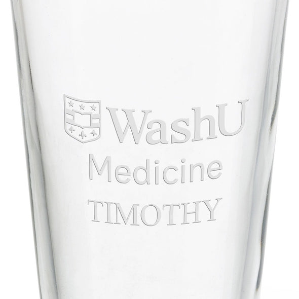 Washington University School of Medicine in St. Louis 16 oz Pint Glass Shot #3