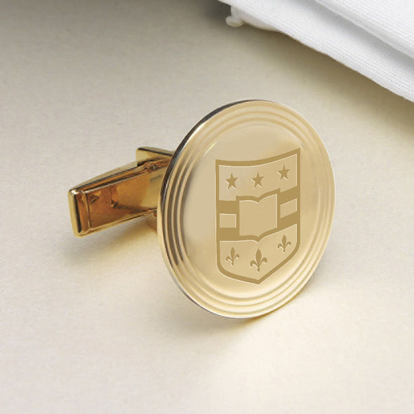 WashU 14K Gold Cufflinks Shot #2