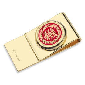 WashU Enamel Money Clip Shot #1