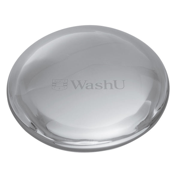 WashU Glass Dome Paperweight by Simon Pearce Shot #2