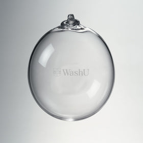 WashU Glass Ornament by Simon Pearce Shot #1