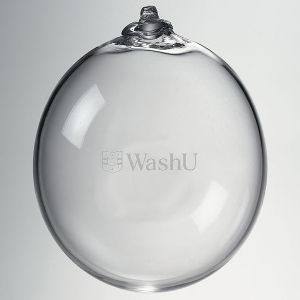 WashU Glass Ornament by Simon Pearce Shot #2