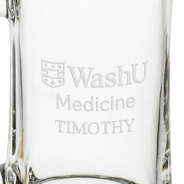 WashU Medicine 25 oz Beer Mug Shot #3