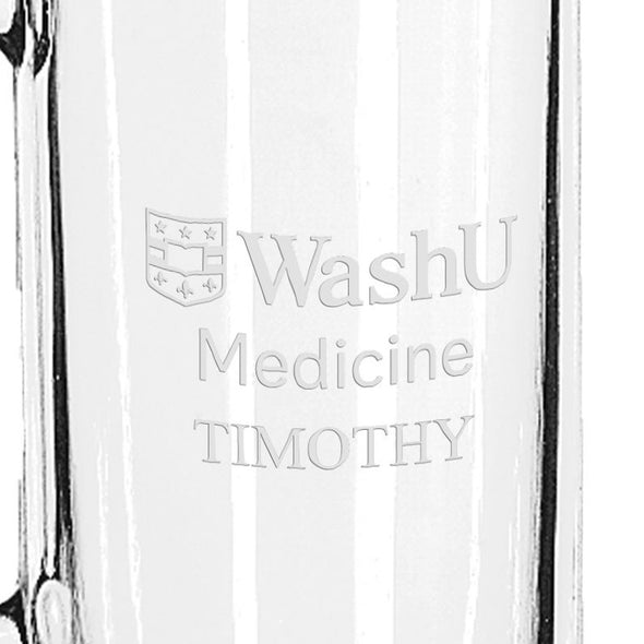 WashU Medicine 25 oz Beer Mug Shot #3