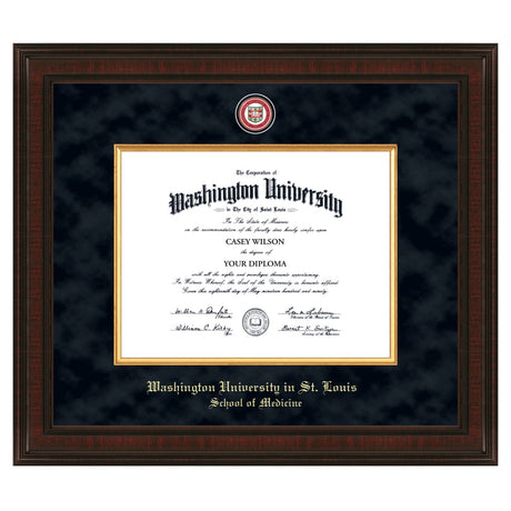 WashU Medicine Diploma Frame - Excelsior Shot #1