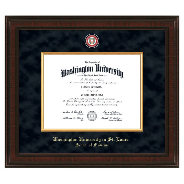 WashU Medicine Diploma Frame - Excelsior Shot #1