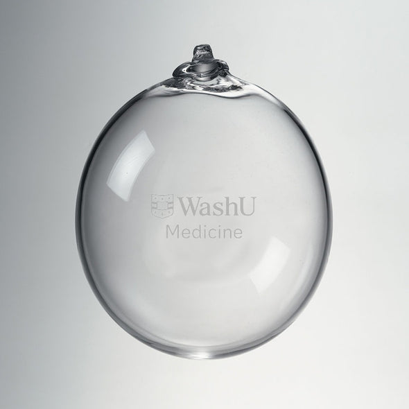 WashU Medicine Glass Ornament by Simon Pearce Shot #1