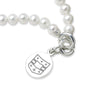 WashU Medicine Pearl Bracelet with Sterling Silver Charm Shot #2