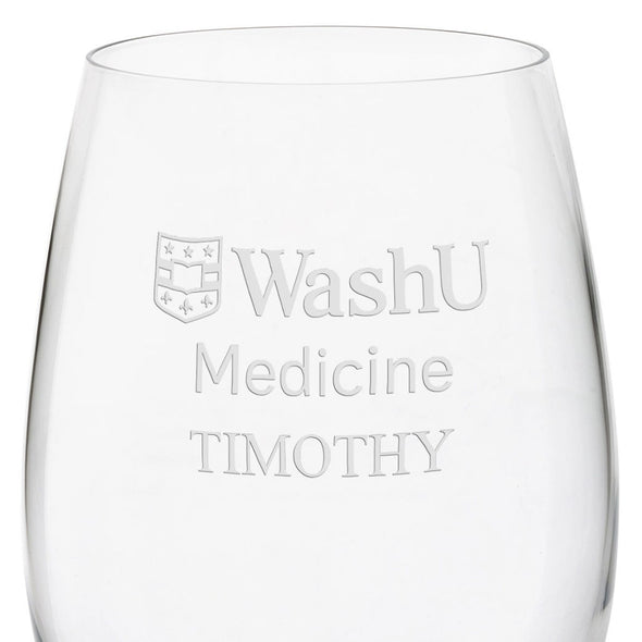 WashU Medicine Red Wine Glasses Shot #3