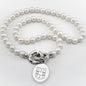 WashU Pearl Necklace with Sterling Silver Charm Shot #1