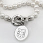 WashU Pearl Necklace with Sterling Silver Charm Shot #2