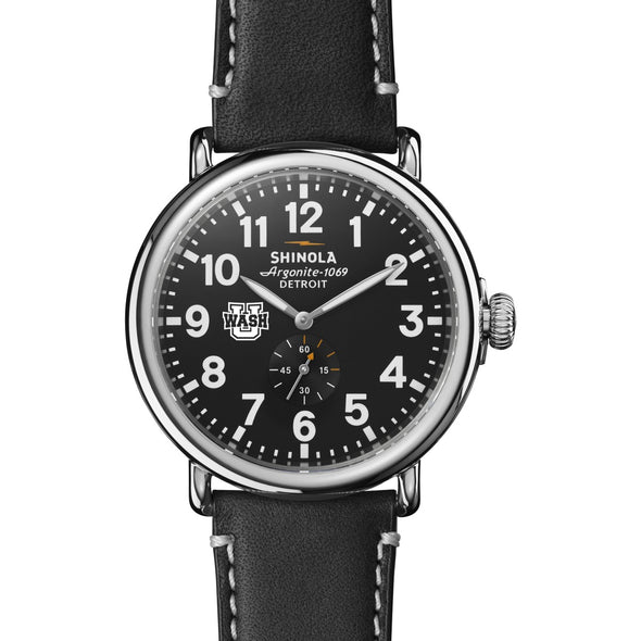 WashU Shinola Watch, The Runwell 47 mm Black Dial Shot #2