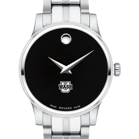 WashU Women&#39;s Movado Stainless Steel Watch with Black Dial Shot #1