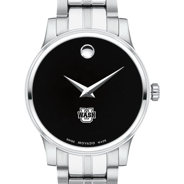 WashU Women&#39;s Movado Stainless Steel Watch with Black Dial Shot #1