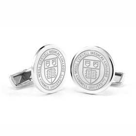 Weill Cornell Cufflinks in Sterling Silver Shot #1