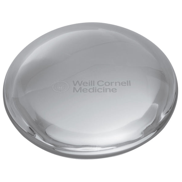 Weill Cornell Glass Dome Paperweight by Simon Pearce Shot #2