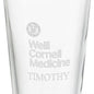 Weill Cornell Medicine 16 oz Pint Glass Shot #3