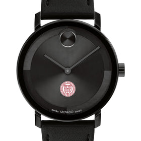 Weill Cornell Medicine Men&#39;s Movado BOLD with Black Leather Strap Shot #1