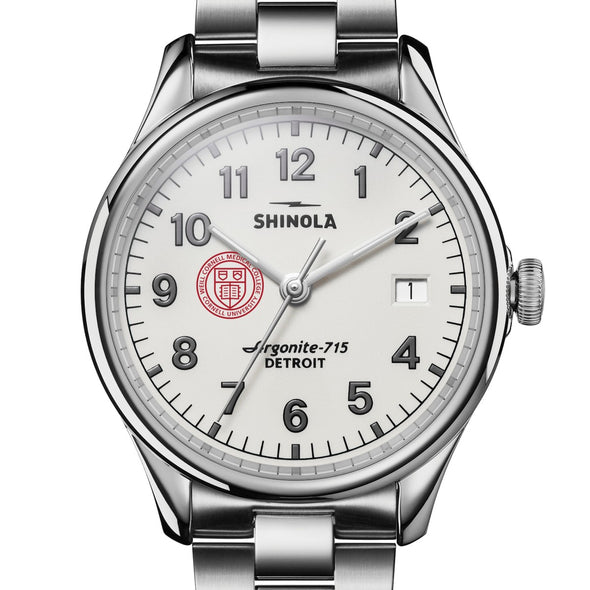 Weill Cornell Medicine Shinola Watch, The Vinton 38 mm Alabaster Dial at M.LaHart &amp; Co. Shot #1