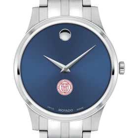 Weill Cornell Men&#39;s Movado Collection Stainless Steel Watch with Blue Dial Shot #1