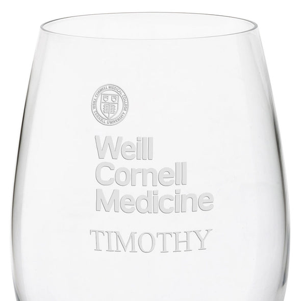 Weill Cornell Red Wine Glasses Shot #3