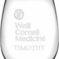 Weill Cornell Stemless Wine Glasses Made in the USA Shot #3