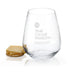 Weill Cornell Stemless Wine Glasses