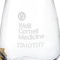 Weill Cornell Stemless Wine Glasses Shot #3