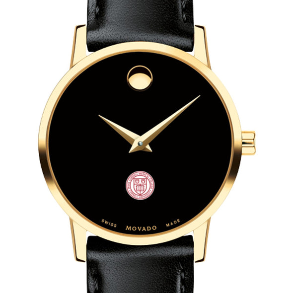 Weill Cornell Women&#39;s Movado Gold Museum Classic Leather Shot #1