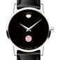 Weill Cornell Women's Movado Museum with Leather Strap Shot #1