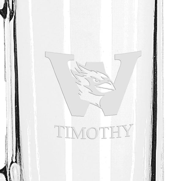 Wesleyan 25 oz Beer Mug Shot #3