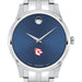 Wesleyan Men's Movado Collection Stainless Steel Watch with Blue Dial