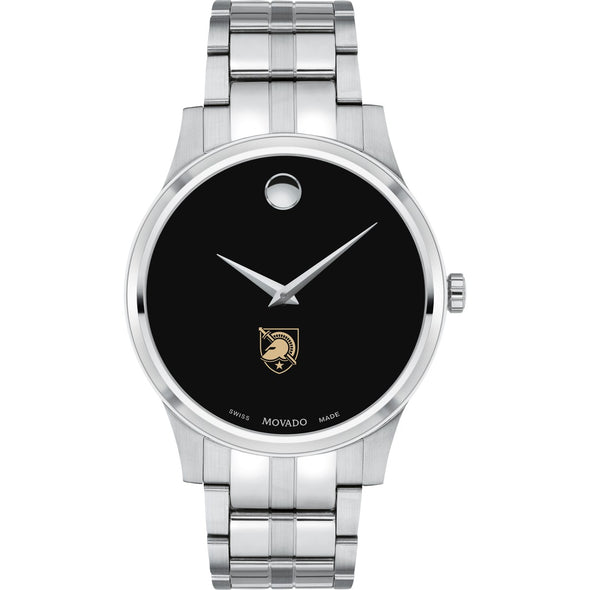 West Point Men&#39;s Movado Collection Stainless Steel Watch with Black Dial Shot #2