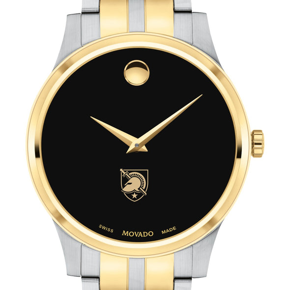 West Point Men&#39;s Movado Collection Two-Tone Watch with Black Dial Shot #1