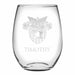 West Point Stemless Wine Glasses Made in the USA