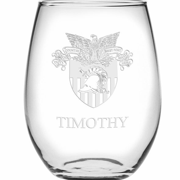 West Point Stemless Wine Glasses Made in the USA Shot #2