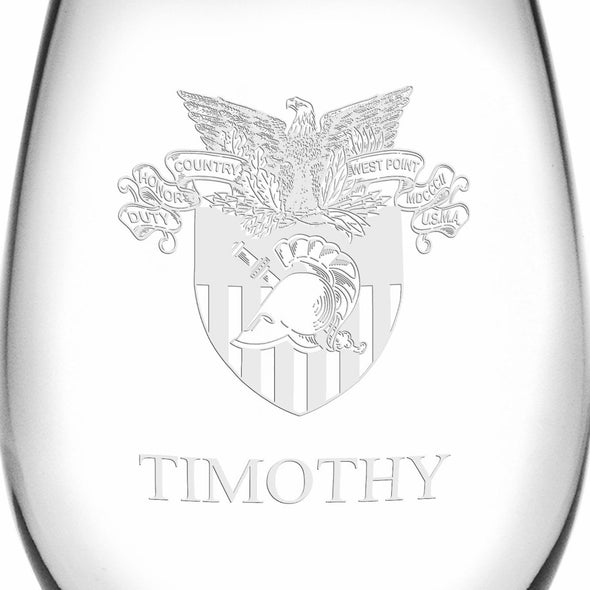 West Point Stemless Wine Glasses Made in the USA Shot #3