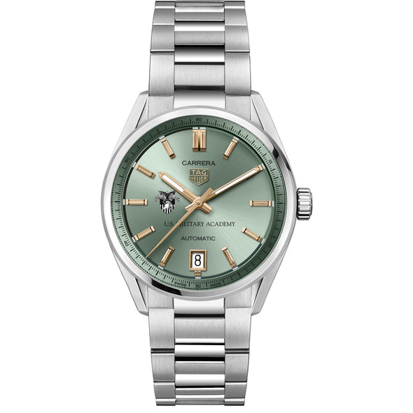 West Point Women&#39;s TAG Heuer Steel Carrera with Green Dial Shot #2