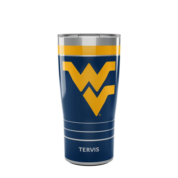 West Virginia 20 oz. Stainless Steel Tervis Tumblers with Slider Lids - Set of 2 Shot #1